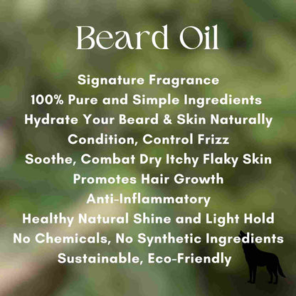 Wildwood Reserve Beard Oil benefits, all natural hydration and conditioning