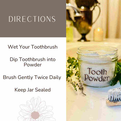 All Natural Mineral Tooth Powder Easy Directions