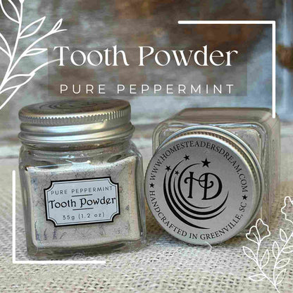 All Natural Mineral Pure Peppermint Tooth Powder