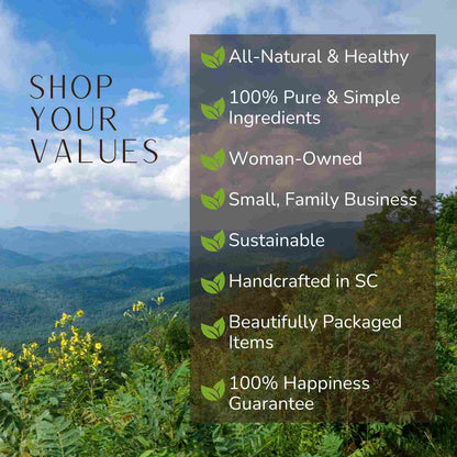 Shop Your Personal Values, All Natural, Healthy, Pure, Simple, Small Family Business