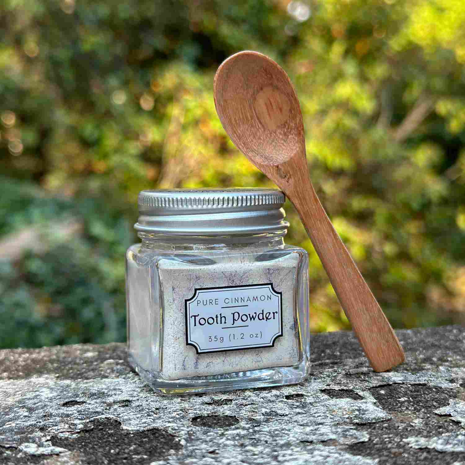 All Natural Mineral Small Cinnamon Tooth Powder with Spoon