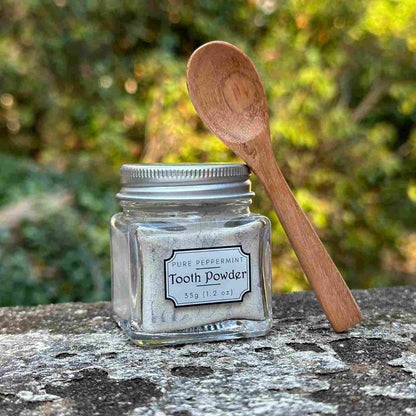 All Natural Mineral Small Peppermint Tooth Powder with Spoon