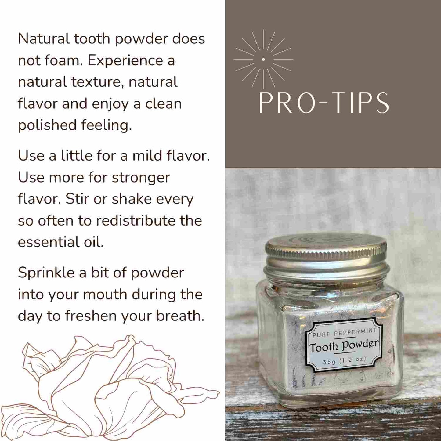 All Natural Mineral Tooth Powder Pro Tips