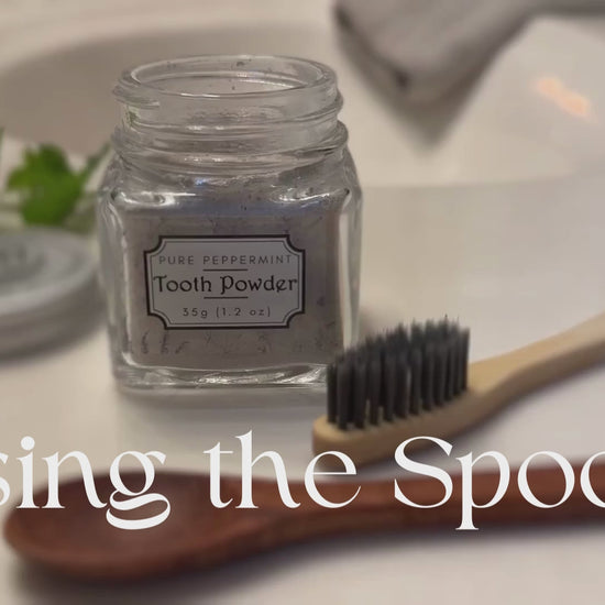 How to Use a Wooden Spoon with the Small Tooth Powder