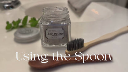 How to Use a Wooden Spoon with the Small Tooth Powder