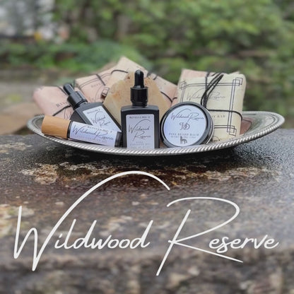 Shop the Wildwood Reserve Collection: Beard Balm, Beard Oil, Cologne and Shea Hair and Body Bar